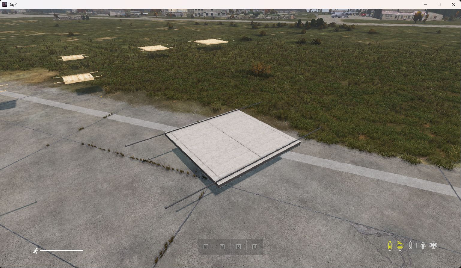 Actual DayZ screenshot: Concrete finish